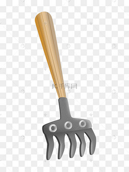 园艺工具铁耙丰收农民卡通钉耙仿真木板车耕种农机机器水果丑橘123下