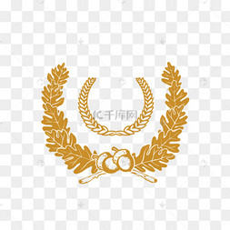 装饰的公安标志麦穗