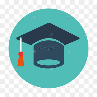 卡通硕士帽图标