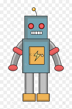 插画手绘机器人