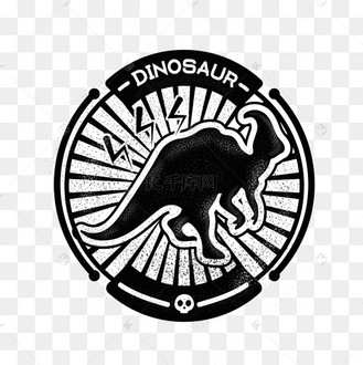 手绘恐龙图案冠龙