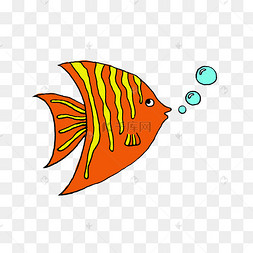 吐泡泡的热带小丑鱼