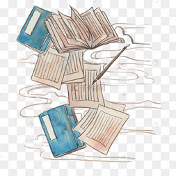 插画毛笔图片-插画毛笔图片素材免费下载-千库网