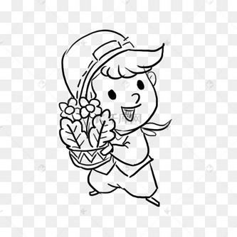 儿童节简笔速写手绘涂鸦小男孩漫画