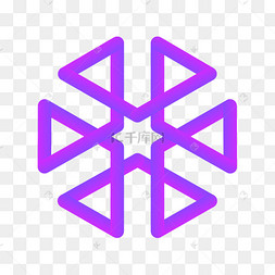 紫色三角形banner