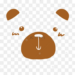 微笑小熊笑脸符号png
