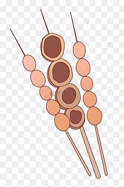 烤串卡通素材