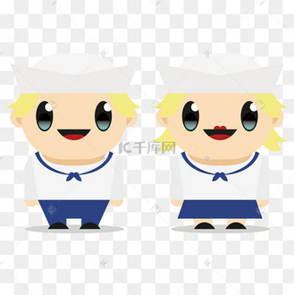 卡通水手人物元素