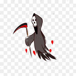 万圣节死神q版死死神镰刀可爱呆17