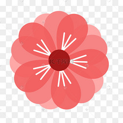 花瓣卡通运动兔子踢足球形象春季园艺图标的矢量图解蓝色线条多彩花瓣