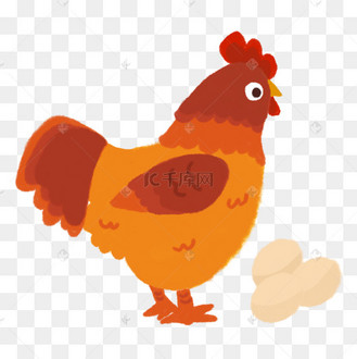 卡通母鸡矢量图下载