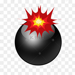 准备爆炸的炮弹设计