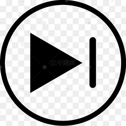 暂停圆形按钮图标