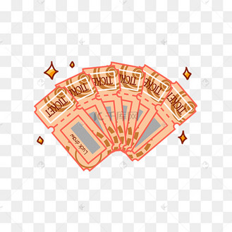 抽奖券卡通创意字