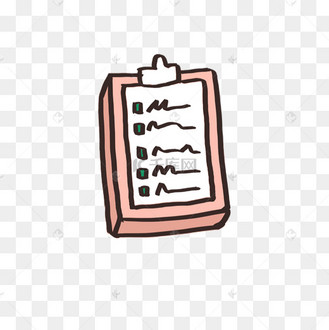 卡通任务清单设计矢量图