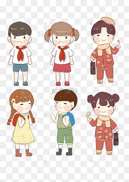 人物卡通小学生