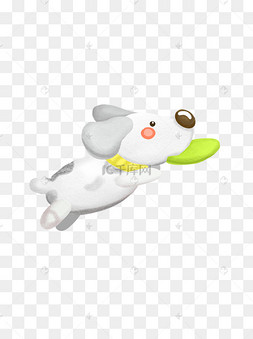 白色的狗卡通
