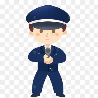 拿着枪的警察免抠png素材
