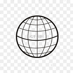 矢量线条地球素材图