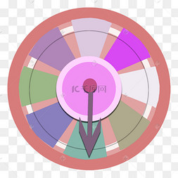 幸运抽奖大转盘卡通