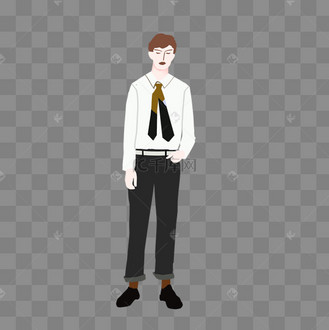 秋季卡通手绘男装时尚流行穿搭