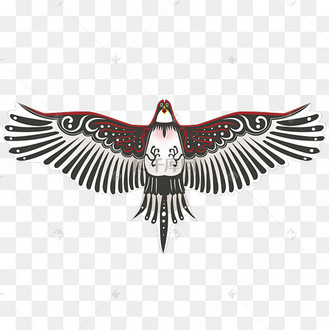手绘psd中国风风筝老鹰