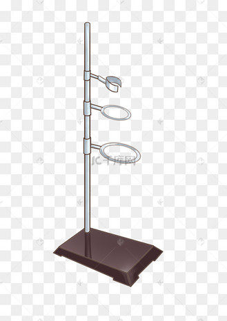 化学仪器铁架台插画