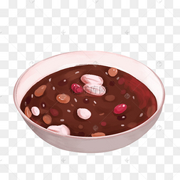 红豆粥卡通图片