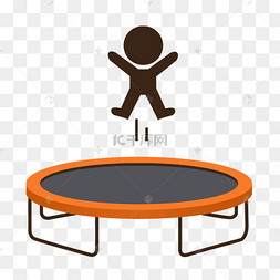 弹性十足的卡通蹦床