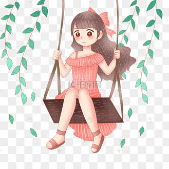 荡秋千的女孩