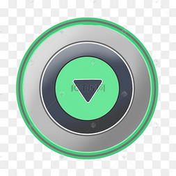 圆形绿色夜光按钮
