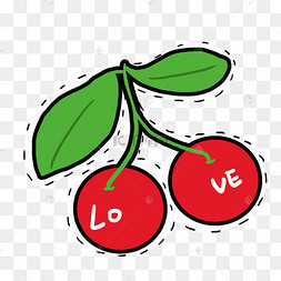 卡通樱桃图案图片-卡通樱桃图案图片素材免费下载-千库网