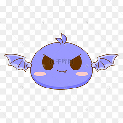 有翅膀的恶魔宠物小可爱免抠图