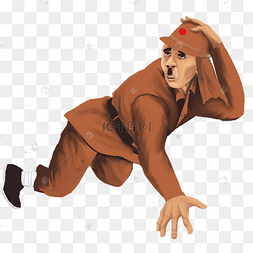 红色教育日本鬼子插画