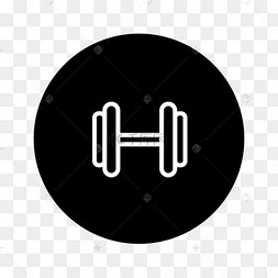 黑色简约风运动健身类功能区图标