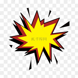 卡通爆炸效果边框