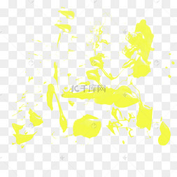 黄色液体喷溅痕迹元素