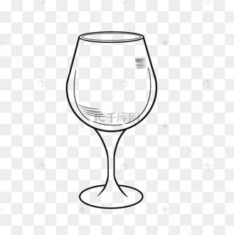 杯子简约高脚杯下午茶免扣素材矢量