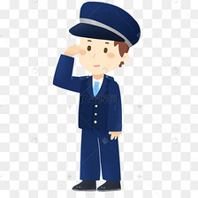 人民警察敬礼免抠png素材