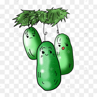 卡通食物餐饮冬瓜插画