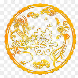 下载 png下载psd龙凤金色花样底纹图案下载 png下载psd黄色浅色凤凰