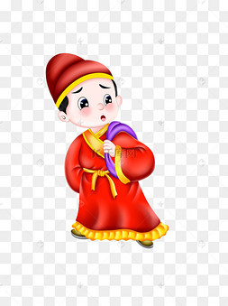 背着包袱的古代男子下载 png下载psd穿红衣服的小女孩人物设计可商用