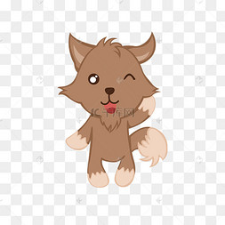 卡通可爱狼