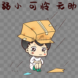 男孩弱小无助表情包