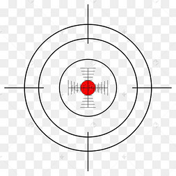 圆圈矢量卡通十字准星