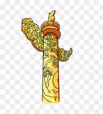 七一建党节华表卡通