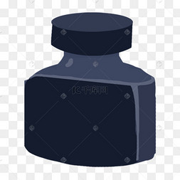 卡通黑色墨水插画