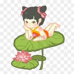 卡通小孩肚兜