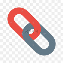 彩色链接卡通插画