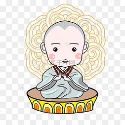 卡通的和尚